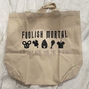 🌹✨Disney Halloween Foolish Mortals Here for the Treats Tote Bag